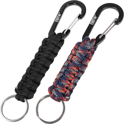 EOTW Paracord Keychain for Men Women Paracord Carabiner Backpack Keychain by EOTW