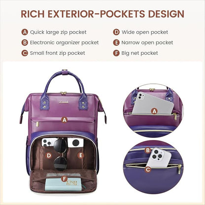 LOVEVOOK Leather Laptop Backpack - Image 3