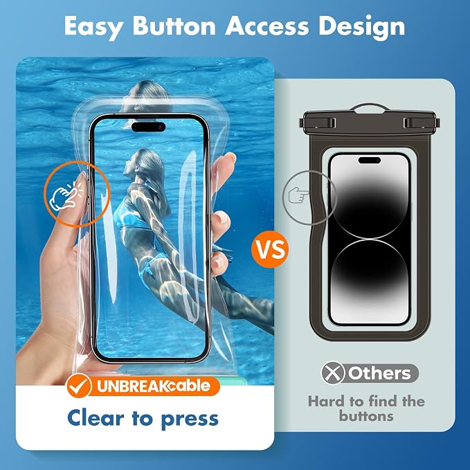 UNBREAKcable Waterproof Phone Pouch-2 Pack IPX8 Waterproof Phone Case - Image 5