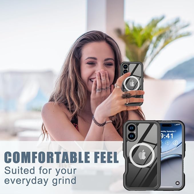 for iPhone 16 Plus Case Waterproof, Full-Body Hard Case Built-in - Image 8