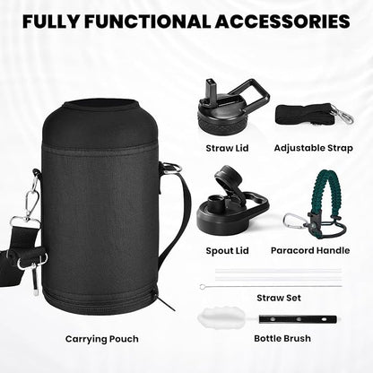 RAYMYLO Insulated Water Bottle 64 oz, Triple Wall Vacuum Stainless Steel - Image 6