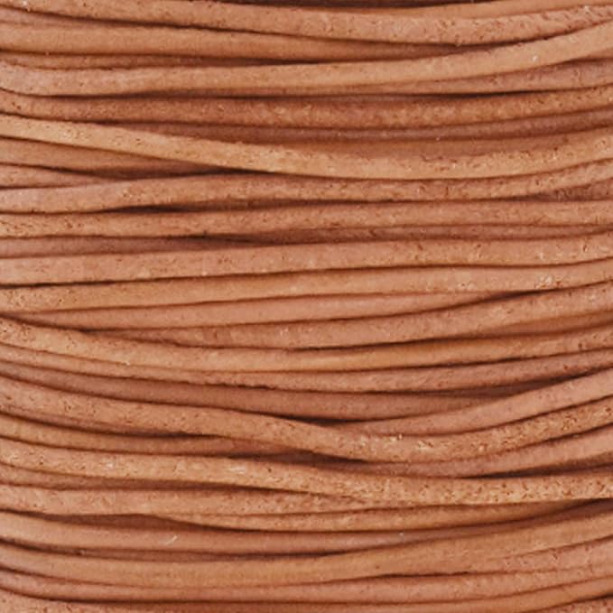 Mandala Crafts Round Genuine Rust Leather Cord - Image 3