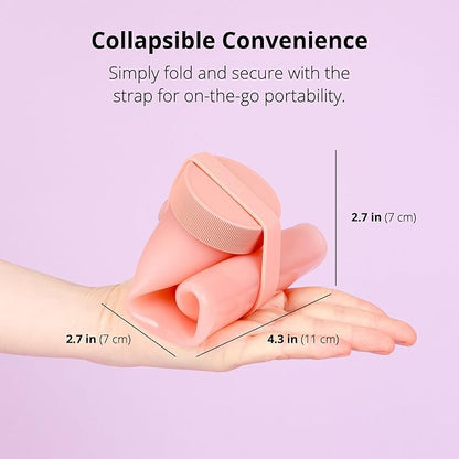 BLUE GINKGO Collapsible Water Bottle – Lightweight, Foldable Silicone Bottles - Image 3