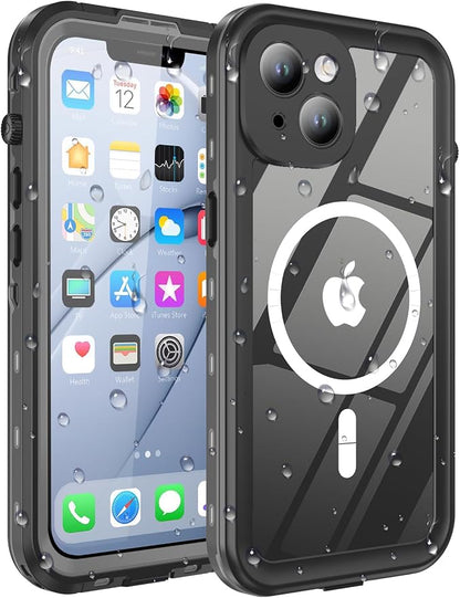 for iPhone 14 Plus Case Waterproof, Full-Body Hard Case Built-in by Comboproof