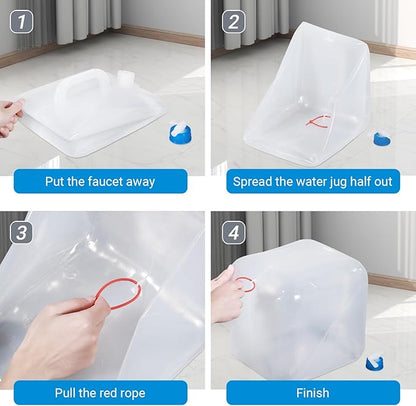 2 Pack Collapsible Water Container - Image 4