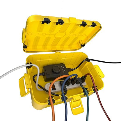Flemoon Large Outdoor Electrical Box, IP54 Waterproof Extension Cord Cover by FLEMOON