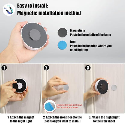 Motion Sensor Light Indoor, Electight Night Light USB Rechargeable, 3 Light - Image 4