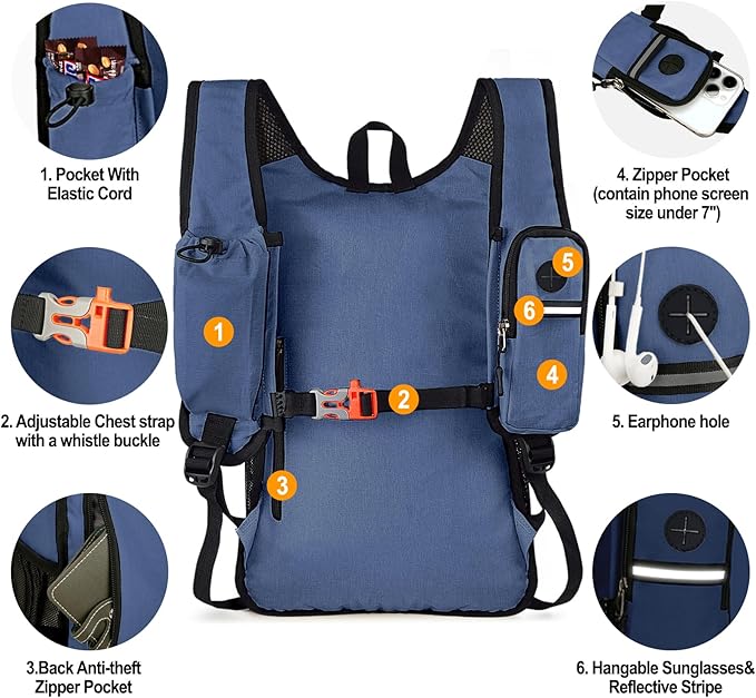 Seektop 15L Small Hiking Backpack - Image 3