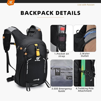 SKYSPER Small Hiking Backpack - 25L Travel Daypack Lightweight Bag Water - Image 4