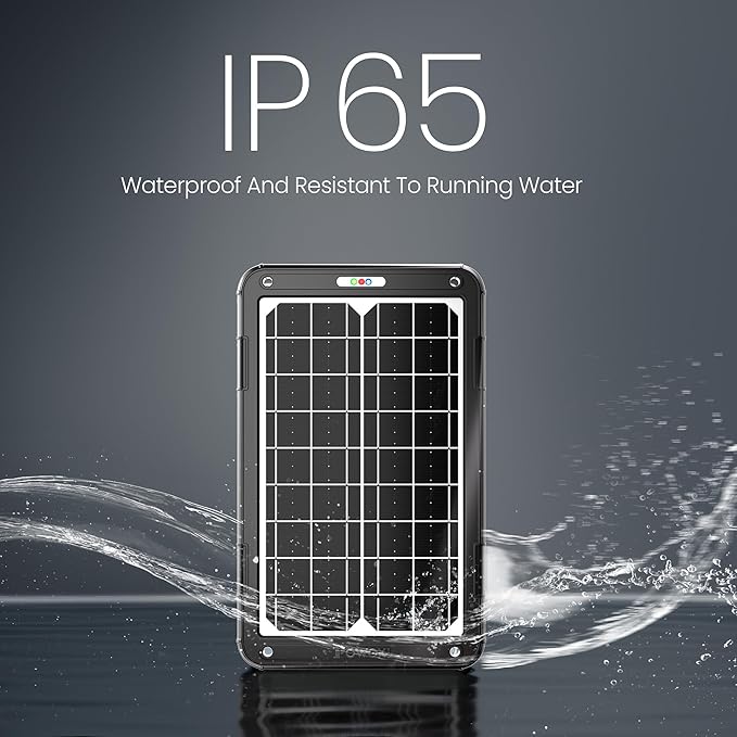 POWOXI 12V Solar Car Battery Charger: 15W Solar Panel Kit Battery Trickle - Image 5