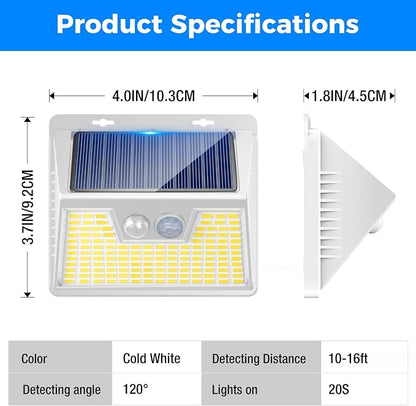 Peasur Solar Lights Outdoor Motion Sensor Waterproof, 3 Modes Security Wall - Image 5