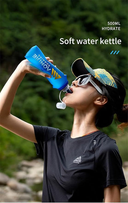 AONIJIE 250ML/350ML/500ML/600ML Portable TPU Soft Water Bottle Folding Soft - Image 5