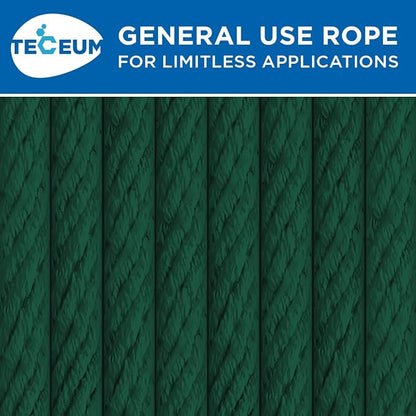 TECEUM Cotton Rope 3/16” – 50 FT – Strong All-Purpose Braided Rope – Natural - Image 9