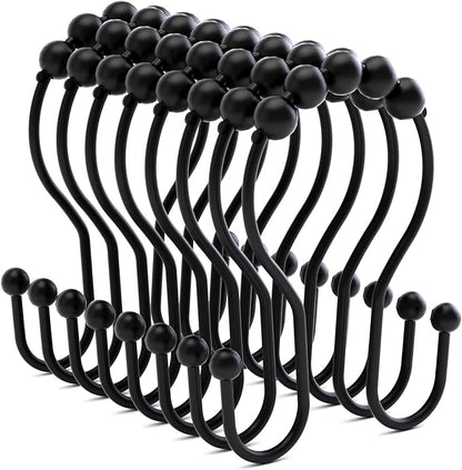 Bathway Shower Curtain Hooks Shower Curtain Rings Black Shower Curtain Hooks by Bathway