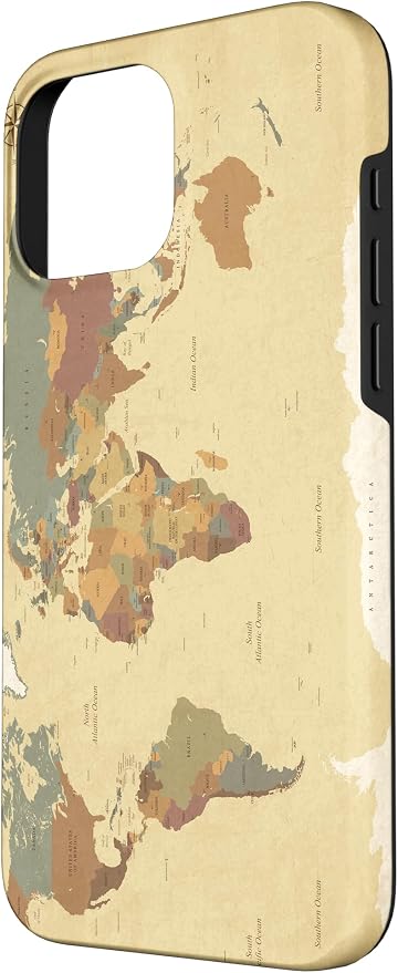 Globe Map Smartphone Cell Cover Gift World Map Pattern Phone Case - Image 2