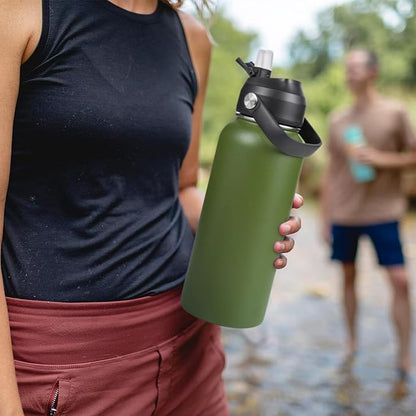 Fijinhom 32oz Insulated Stainless Steel Water Bottle, Wide Mouth Double Wall - Image 7