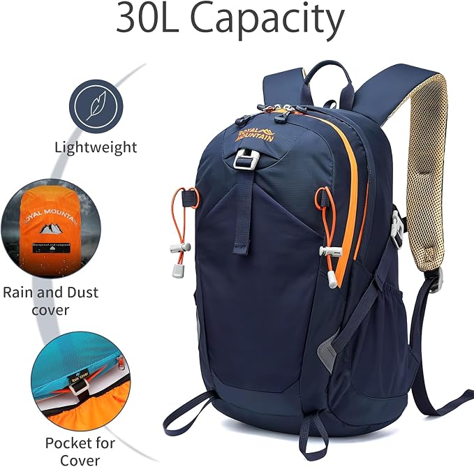 Hiking Backpack 30L Foldable Travel Daypack - Image 3