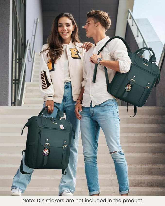 LOVEVOOK Laptop Backpack for Women Work Travel Backpack Purse, Nurse Bags - Image 2