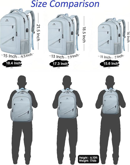 MATEIN 18 Inch Laptop Backpack for Women, TSA Approved Laptop Rucksack Large - Image 8