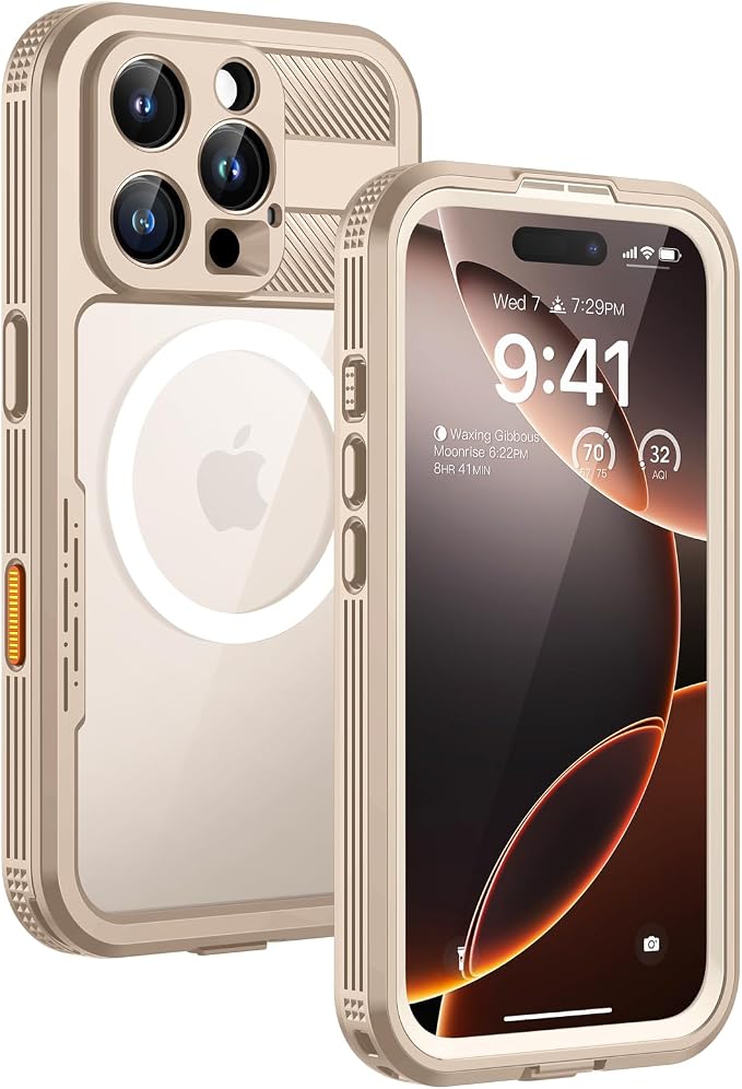 Lanhiem Magnetic for iPhone 16 Pro Max Case, IP68 Waterproof Dustproof Case by LanhiemHome