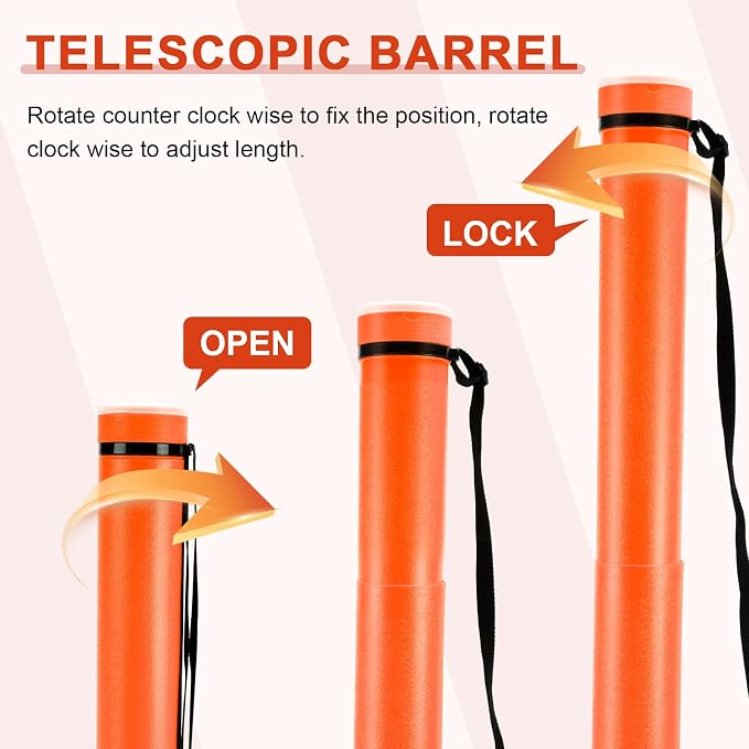 DEWEL Poster Tube, Waterproof Poster Holder Plastic Expandable - Image 5