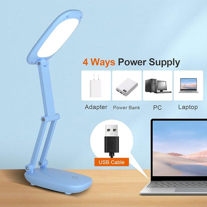 Akejrym LED Desk Lamp for Office & Home, Battery Operated, Foldable & Portable - Image 4