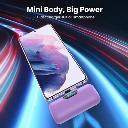 Mini Portable Charger 5000mAh Power Bank, 15w PD USB C Cell Phone Portable Power - Image 2