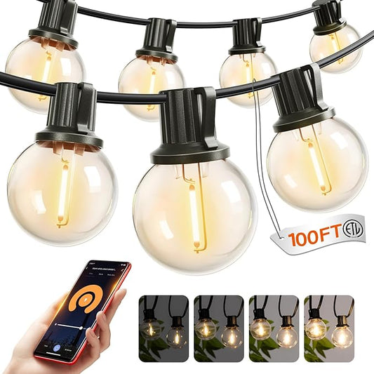 addlon Outdoor String Lights 100FT G40 by addlon