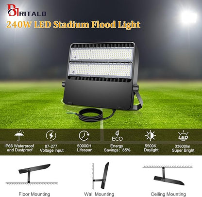 36000LM LED Stadium Flood Light Commercial 1500W Equivalent LED Arena Lighting - Image 7