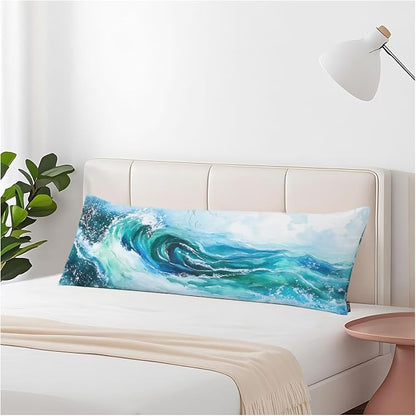 Couch Body Pillow Cover Ocean Wave Bedding Body Pillow Case by Unknown