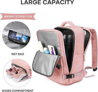 coowoz Large Travel Backpack For Women Men, Carry On Backpack, Hiking Backpack - Image 7