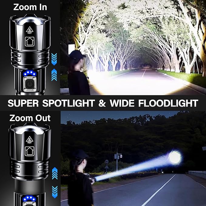 AKNEAR Rechargeable LED Flashlight 99000 High Lumens, Super Bright Flashlights - Image 3