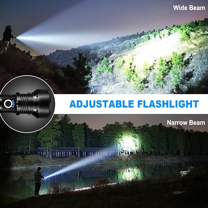 KINGCAESAR Flashlights High Lumens Rechargeable, 2 Pack 90, 000 Lumens Super - Image 6