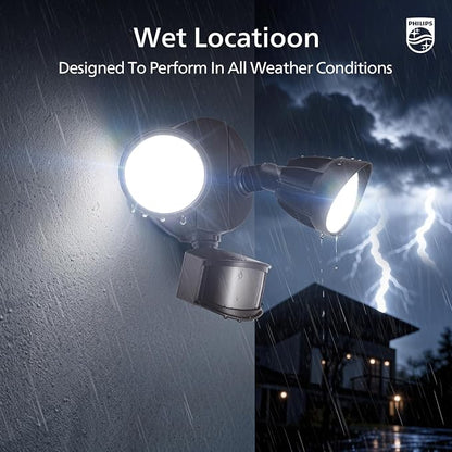 Philips 44W 4200 lm LED Security Light Outdoor w/PIR Motion Sensor, 5000K - Image 8