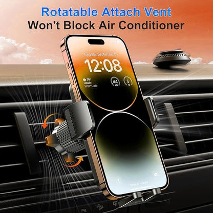 Qifutan Cell Phone Holder Phone Holder Car Automobile Air Vent Hands Free - Image 3