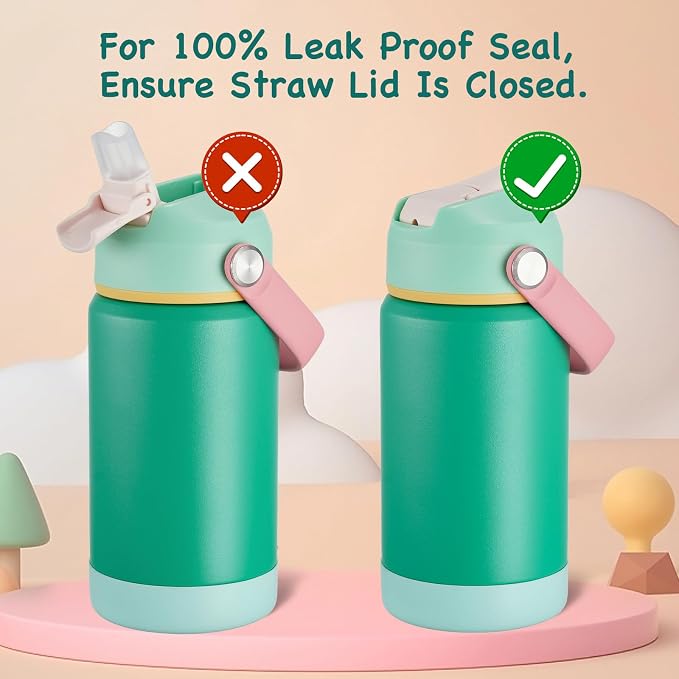Kerilyn 12oz Water Bottle 2 Pack, Stainless Steel Insulated Water Bottle Bulk - Image 6
