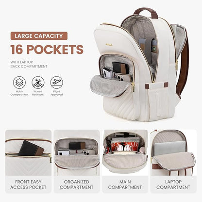 LOVEVOOK Laptop Backpack for Women 17.3 inch, Cute Womens Travel Backpack Purse - Image 2