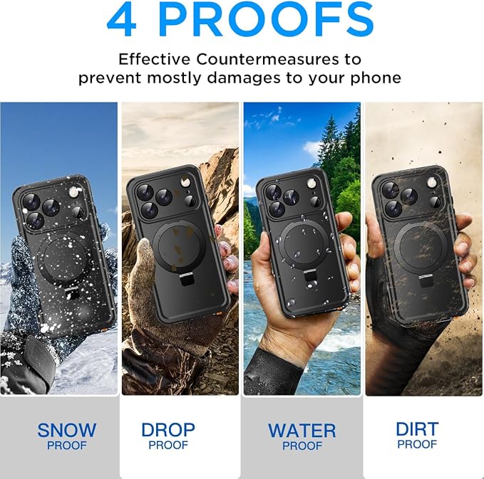 AICase Magnetic for iPhone 17 Pro Case Waterproof Magsafe Shockproof Protective - Image 4