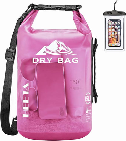 HEETA Dry Bag Waterproof for Women Men, 5L/10L/20L/30L/40L Roll Top Lightweight by HEETA