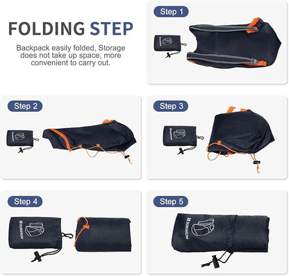 20L Hiking-Daypack Lightweight Foldable Travel Packable Backpack - Image 7