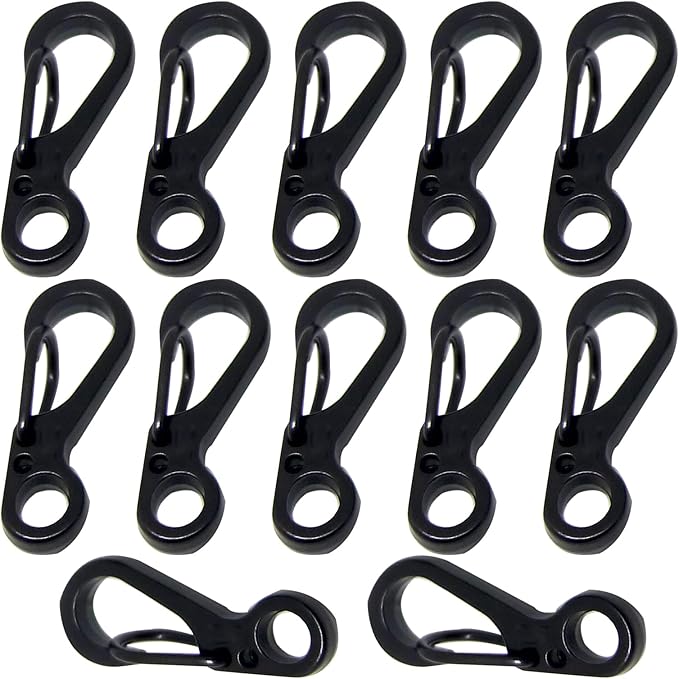Mini Carabiner Clips with Metal Spring Wiregate Hook and Little Eye Hole by Bytiyar