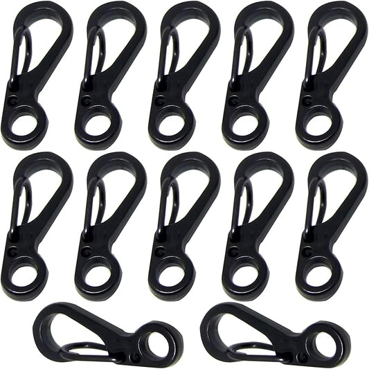Mini Carabiner Clips with Metal Spring Wiregate Hook and Little Eye Hole by Bytiyar