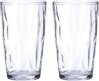 uxcell 17oz Acrylic Drinking Glasses, Transparent by uxcell