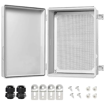 LeMotech Electrical Box, IP67 Waterproof Hinged Cover Stainless Steel Latch by LeMotech