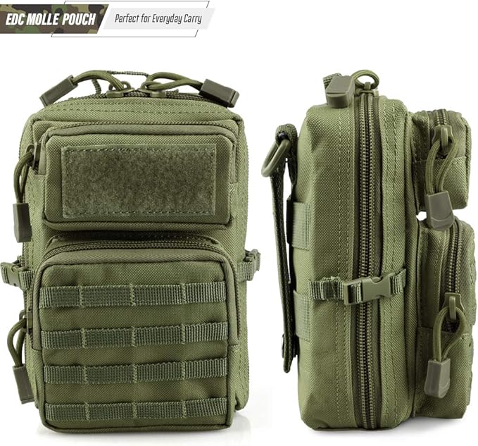 LIVANS Tactical Molle Utility Pouch, EDC Tool Pouch Tactical Phone Pouches Mini - Image 4