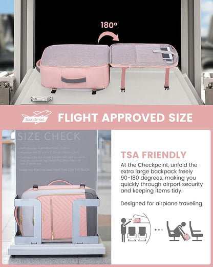 LOVEVOOK Large Travel Backpack for Women, TSA Carry on Backpack for Airplanes - Image 2