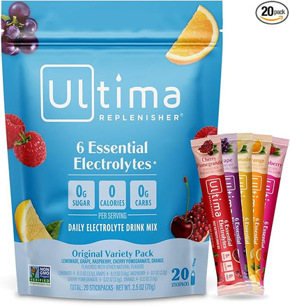 Ultima Replenisher Daily Electrolyte Powder – Original Variety Pack, 20 by UltimaReplenisher