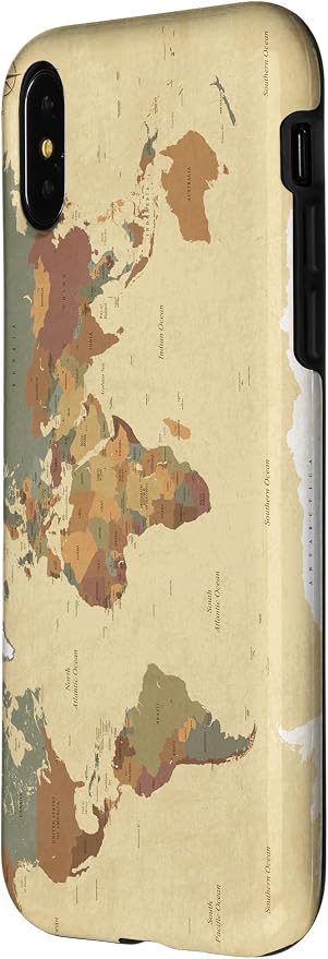 Globe Map Smartphone Cell Cover Gift World Map Pattern Phone Case - Image 2