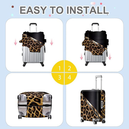 ANNA QUEEN Mediterranean Town Luggage Cover, Coastal City Suitcase Protector - Image 5