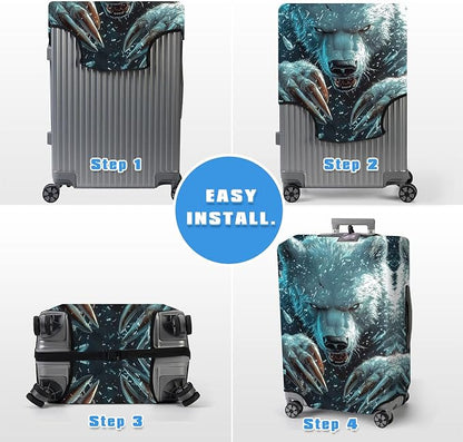 Luggage Cover Protector for 19-20 Inch Suitcases, TSA Approved Elastic Travel - Image 6